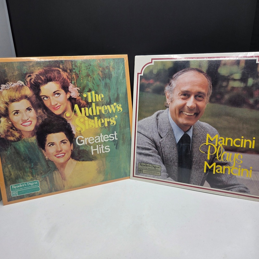 Reader's Digest Vinyl Record Lot Andrews Sisters Mancini Greatest Hits 12" LP